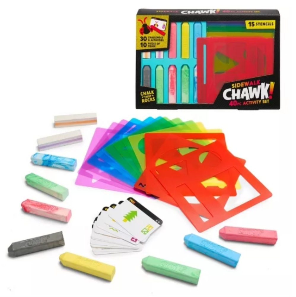 🎖Chuckle & Roar Sidewalk Chawk! Chalk Activity Set - 40pc